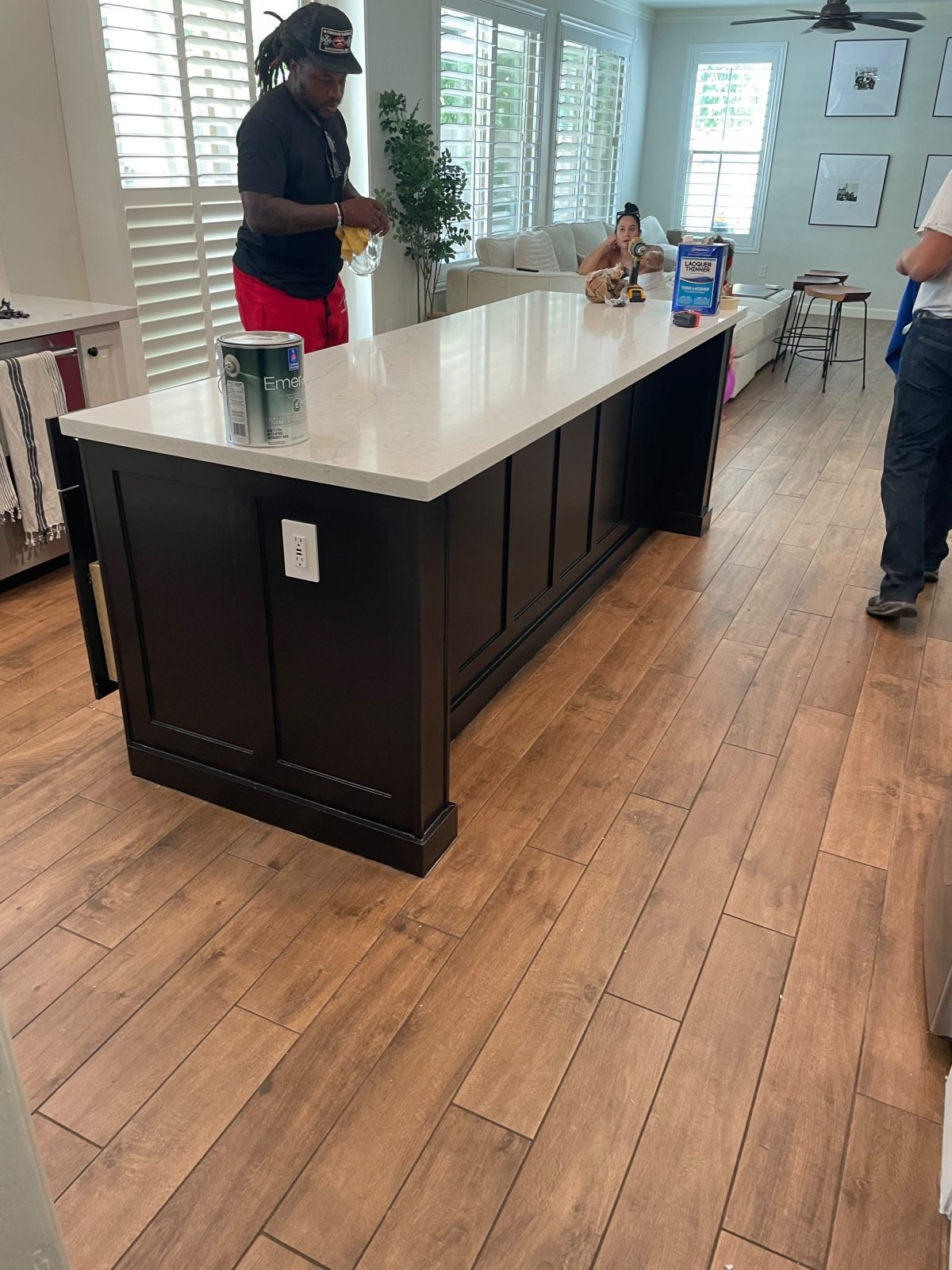 Completely transformed interior space
